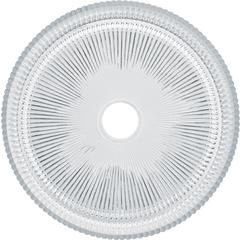 Cowrie Timeless Clear Tempered Glass Crystal Round Vessel Sink - 16 in.