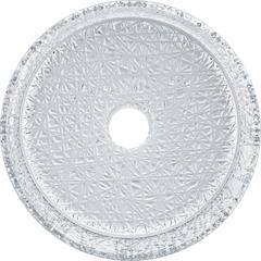 Stadium 16 in. Modern Clear Transparent  Crystal Round Circle Vessel Sink