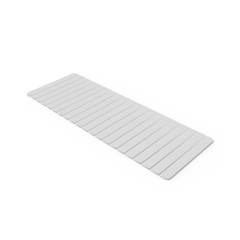 Diatomite Quick-Dry Stone Extra Large 58" x 21" Bath Mat in Natural White