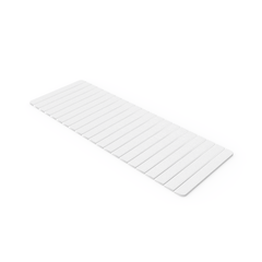 Diatomite Quick-Dry Stone Extra Large 58" x 21" Bath Mat in White