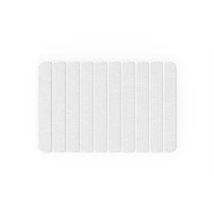 Diatomite Quick-Dry Stone Medium 24" x 15" Kitchen Floor Mat in White