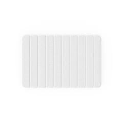 Diatomite Quick-Dry Stone Medium 24" x 15" Bath Mat in White