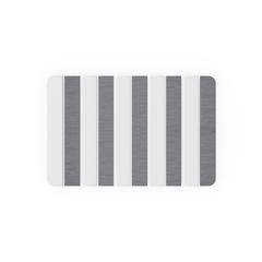 Diatomite Quick-Dry Stone Medium 24" x 15" Bath Mat in White and Gray