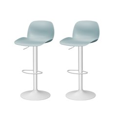 Koln Adjustable Bar Stool Baby Blue 2 pcs