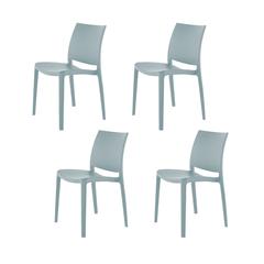 Lagoon Sensilla Stackable Dining Chairs Set of 4