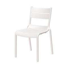 Naples B Stackable Side Chair White, 2 Pcs