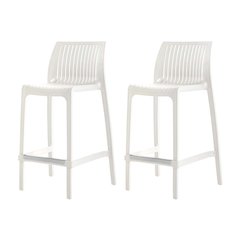 Milos Resin Stackable Counter Stool Set of 2