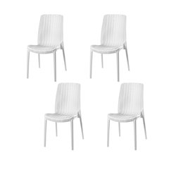 Lagoon Rue Resin Stackable Dining Chairs Set of 4