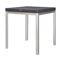 Russ Rattan Coffee Table with Aluminum Legs