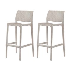 Rue Resin Stackable Bar Stool Set of 2
