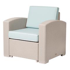 Lagoon Magnolia Rattan Club Chair with Cushion
