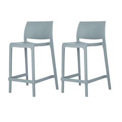 Sensilla Resin Stackable Counter Stool Set of 2