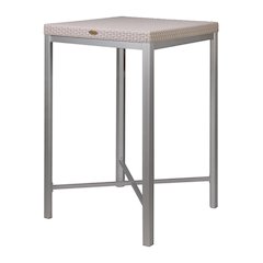 Russ Rattan Bar Table with Aluminum Legs