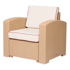 Lagoon Magnolia Rattan Club Chair with Cushion