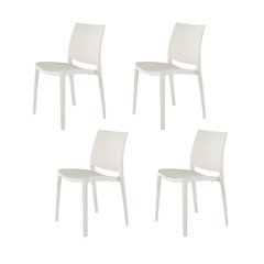 Lagoon Sensilla Stackable Dining Chairs Set of 4