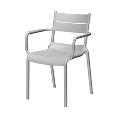 Naples A Stackable Armchair Cold Grey, 2 Pcs