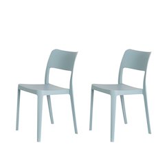 Lagoon La Vie Stackable Armless Chair Set of 2