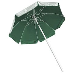 5.5' Wind Umbrella, Silver / Pine Green