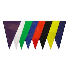 Vinyl Backstroke Flags, 12x18", Purple