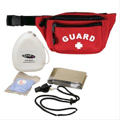 Hip Pack with Lifeguard Essentials Supply Pack, Red