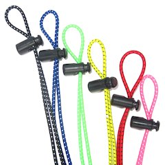 Goggle Bungee Cords, Green / White