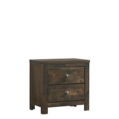 Furniture Blue Ridge Solid Wood Bedroom Nightstand in Rustic Gray