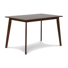 Furniture Morocco Rectangle Dining Table- Walnut