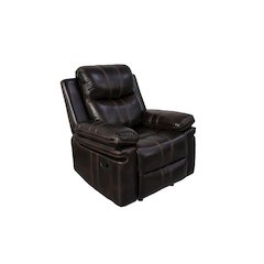 Kellen Faux Leather Power Glider Recliner, Brown