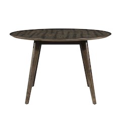 Rex 48" Wood Round Dining Table, Walnut