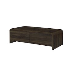 Mara 3-Piece 47 in. Walnut Rectangular Wood Coffee Table with 2 End Tables