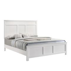 Furniture Andover Contemporary Solid Wood 6/0 Wk Bed in White