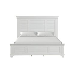 Jamestown Wood Queen Bed, White