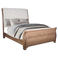 Coventry Hall Wood Queen Sleigh Bed in Pecan