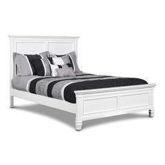 Furniture Tamarack Solid Wood Full Size Bed in White