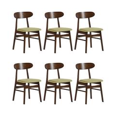 Morocco Green Solid Wood Dining Chair (Set of 6)