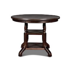 Furniture Bixby Solid Wood Counter Dining Table in Espresso
