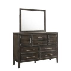 Furniture Andover Contemporary Solid Wood Dresser Doors in Nutmeg
