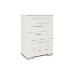 Furniture Sapphire Modern Solid Wood Chest in White