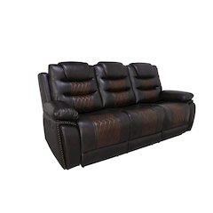 Nikko  Sofa W/Dual Recliner-Brown