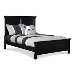 Furniture Tamarack Contemporary Solid Wood 4/6 Full Bed in Black