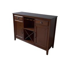 Furniture Bixby Traditional Solid Wood Server in Brown