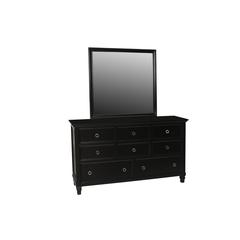 Furniture Tamarack Solid Wood 8-Drawer Dresser in Black / Mirror not Included