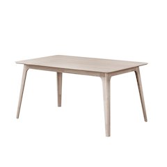Oscar 60 in. Rectangle Wood Dining Table, White Ash