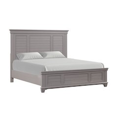 Jamestown Wood King Bed, Gray