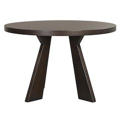 Chestnut Ridge 47" Wood Round Table in Brown