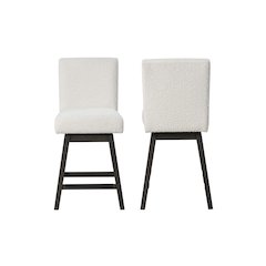 High Line Swivel Counter Chair (Set of 2), White