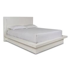 Furniture Sapphire Contemporary Solid Wood 6/6 Ek Bed in White