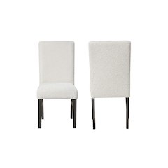 High Line Upholstered Dining Chair (Set of 2), White