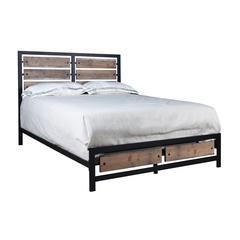 Elk River Wood Twin Bed, Rustic
