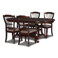 Bixby 5-Piece Wood Dining Room Set, Espresso